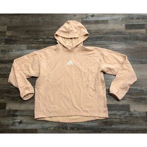 Adidas Womens Medium Peach Colored Hoodie Sweatshirt Pullover